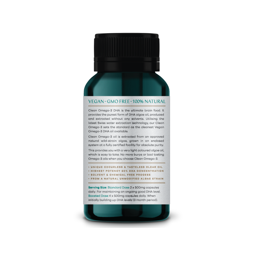 Clean Omega-3 DHA Capsules