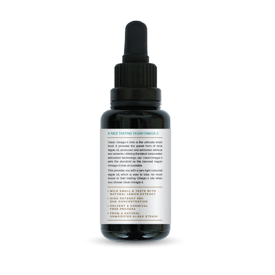 Clean Omega-3 DHA Dropper Bottle 50ml
